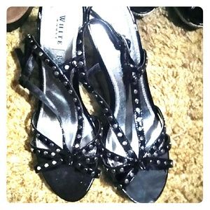 Black strappy shoes